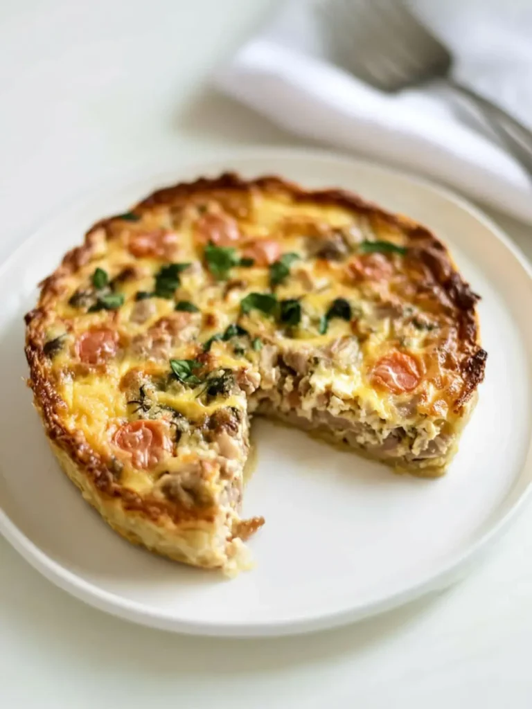 Father's Day Crustless Tuna Breakfast Quiche