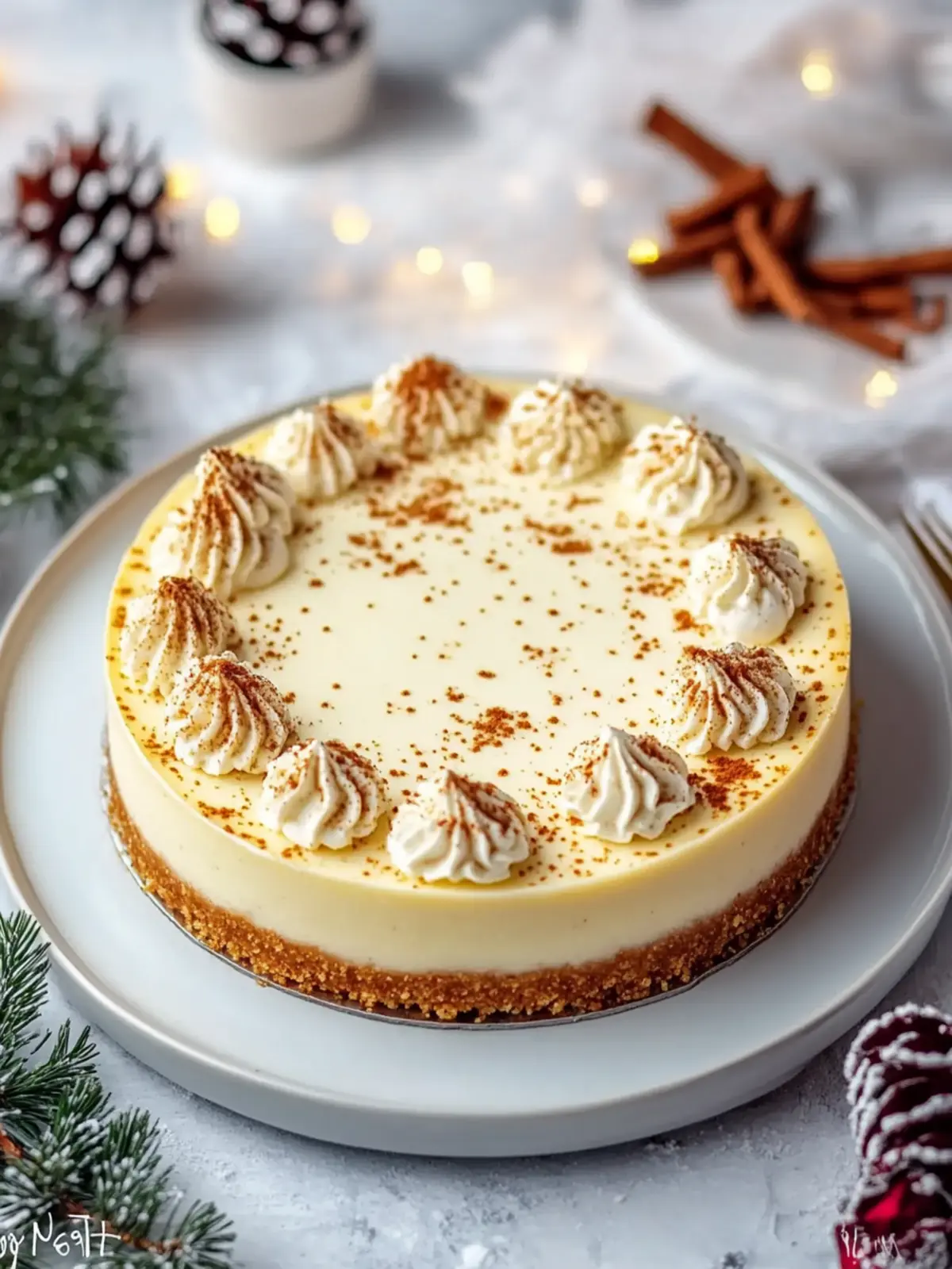 Eggnog Cheesecake