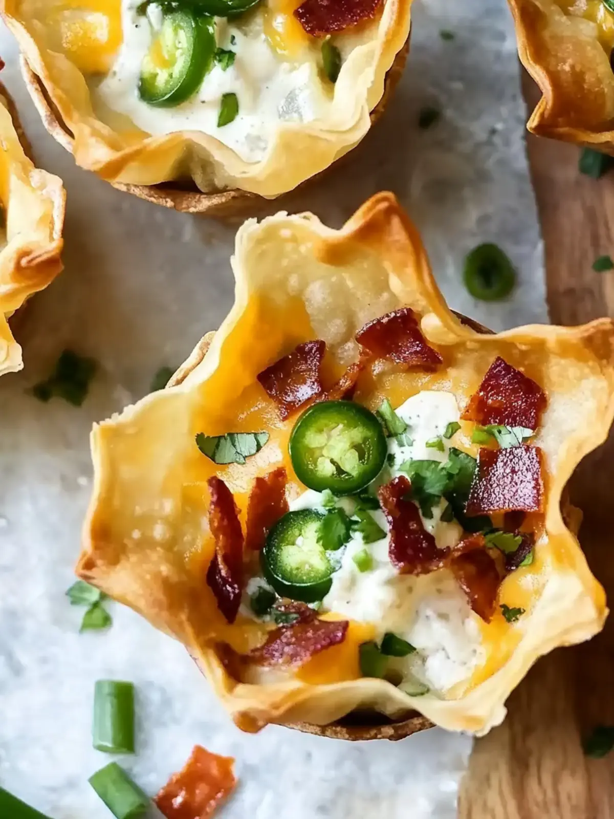 Spicy Jalapeño Popper Wonton Cups You Can't Resist 4 Jalapeño popper wonton cups