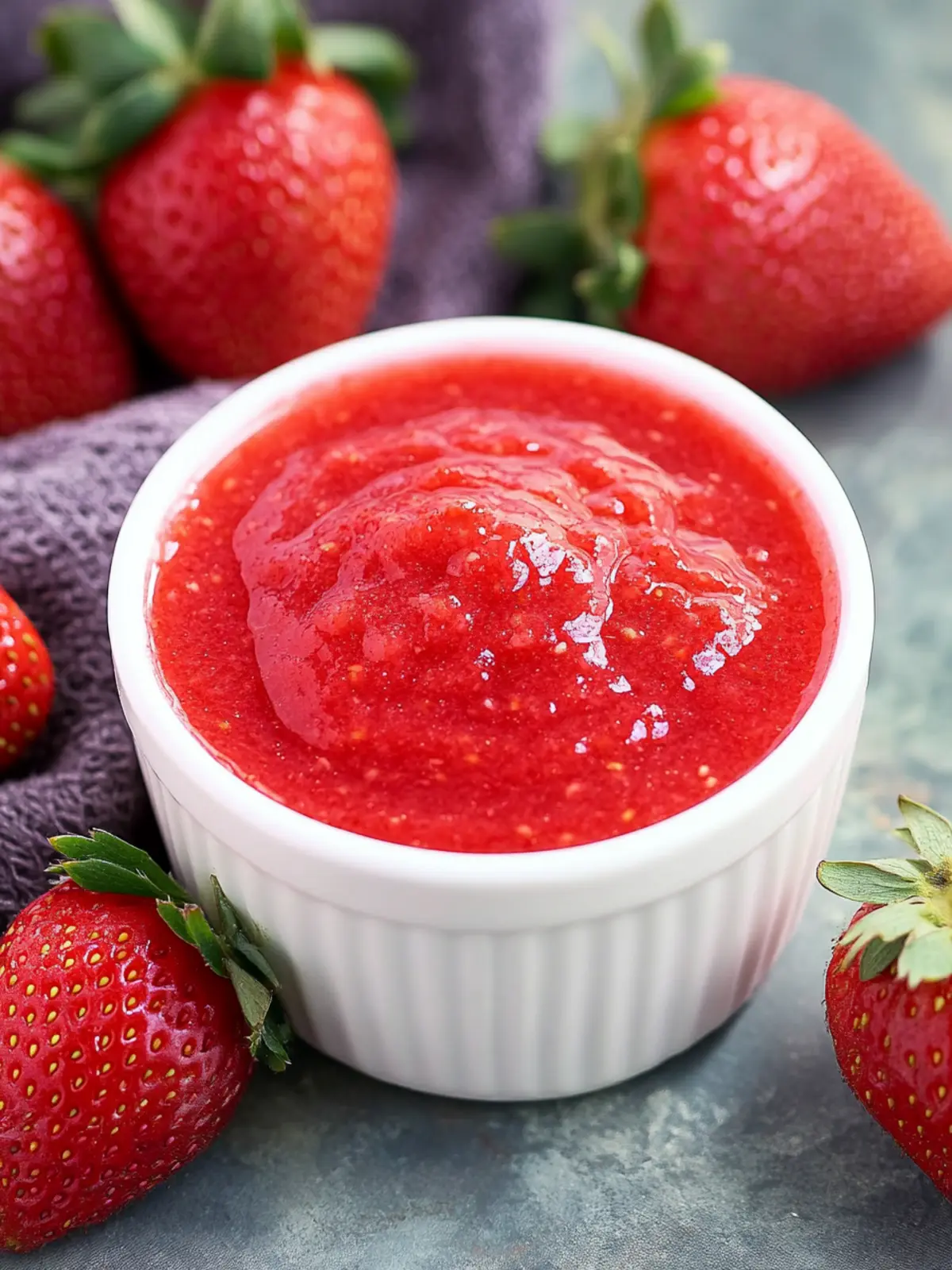 Easy No-Cook Strawberry Puree for Effortless Delights 5 Strawberry Puree (No-cook)