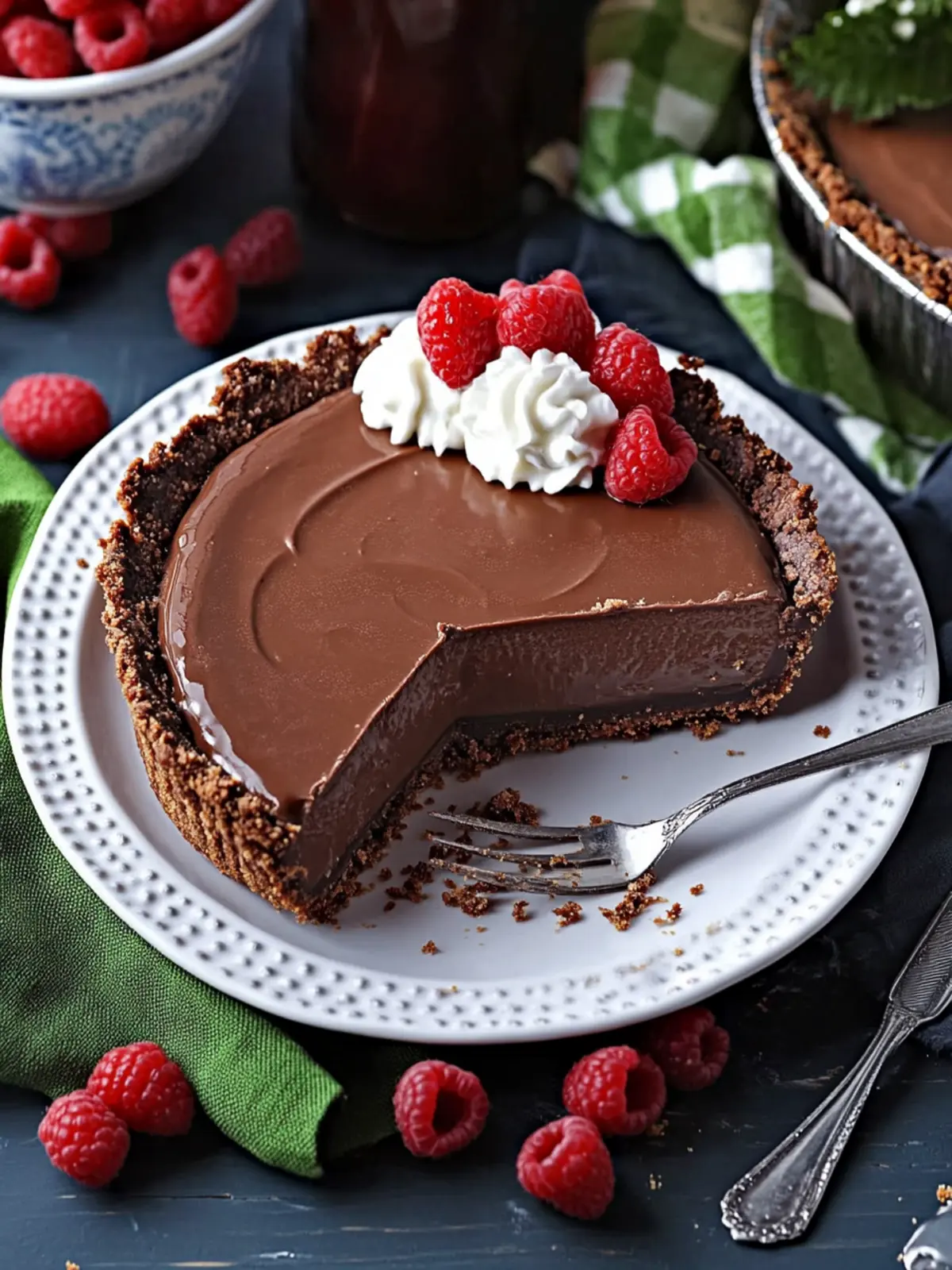 No Bake Chocolate Pie