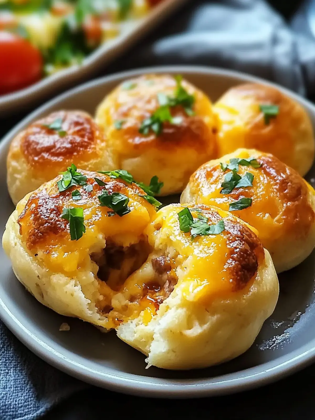 Breakfast Bombs – Easy Cheesy Baked Breakfast