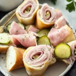 Pickle Ham Rolls
