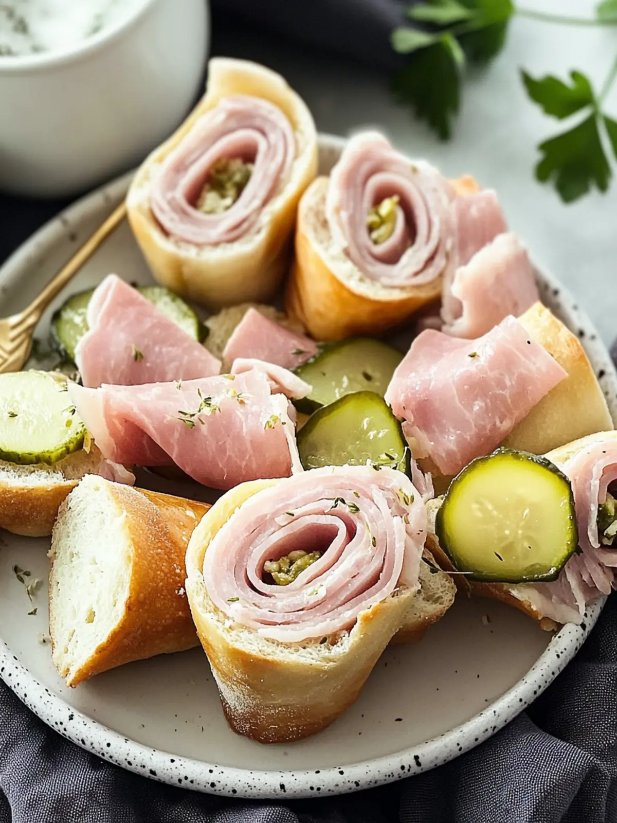 Pickle Ham Rolls