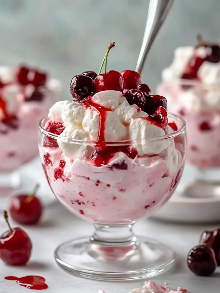 5-Ingredient Cherry Cheesecake Fluff