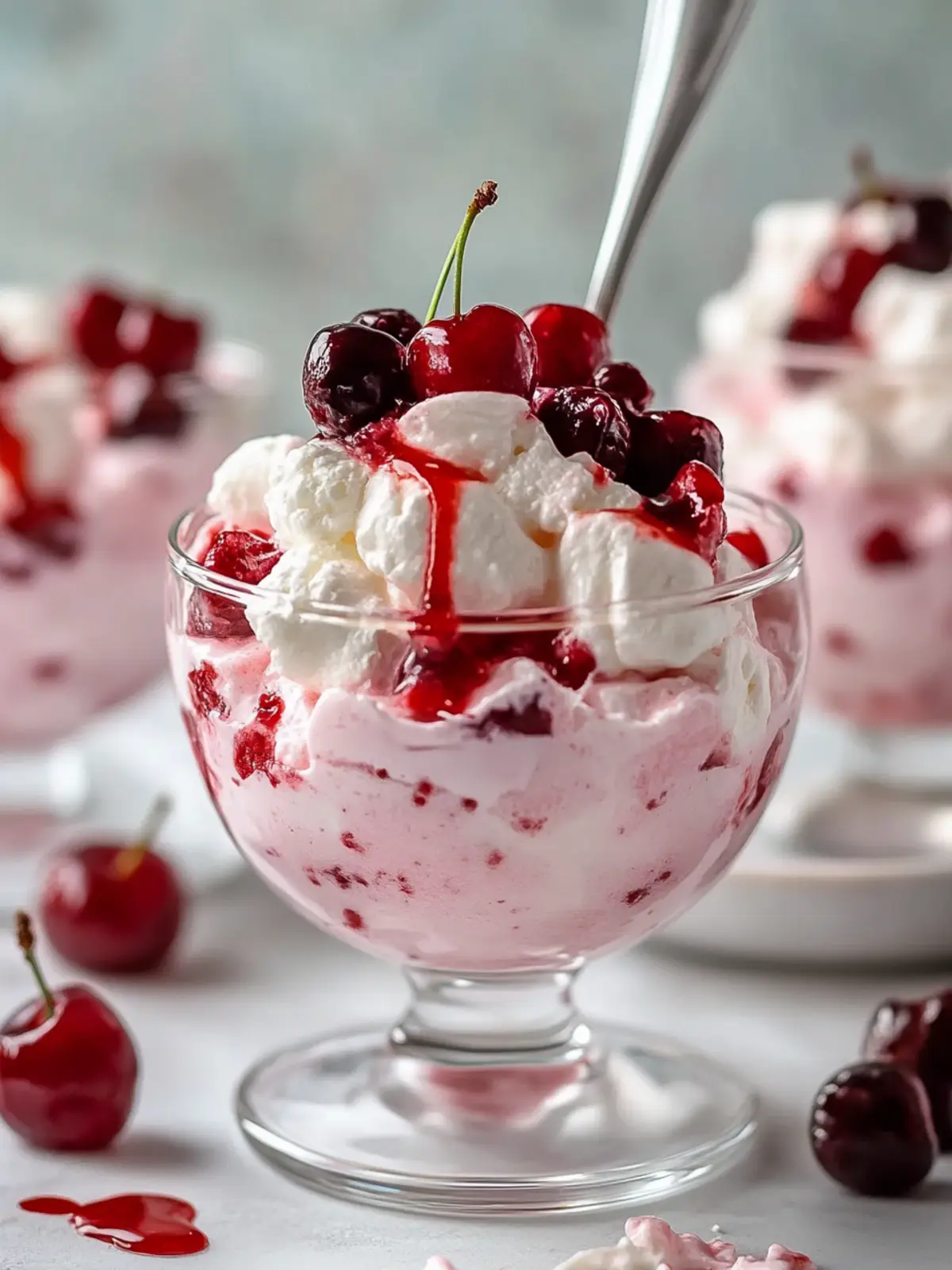 5-Ingredient Cherry Cheesecake Fluff