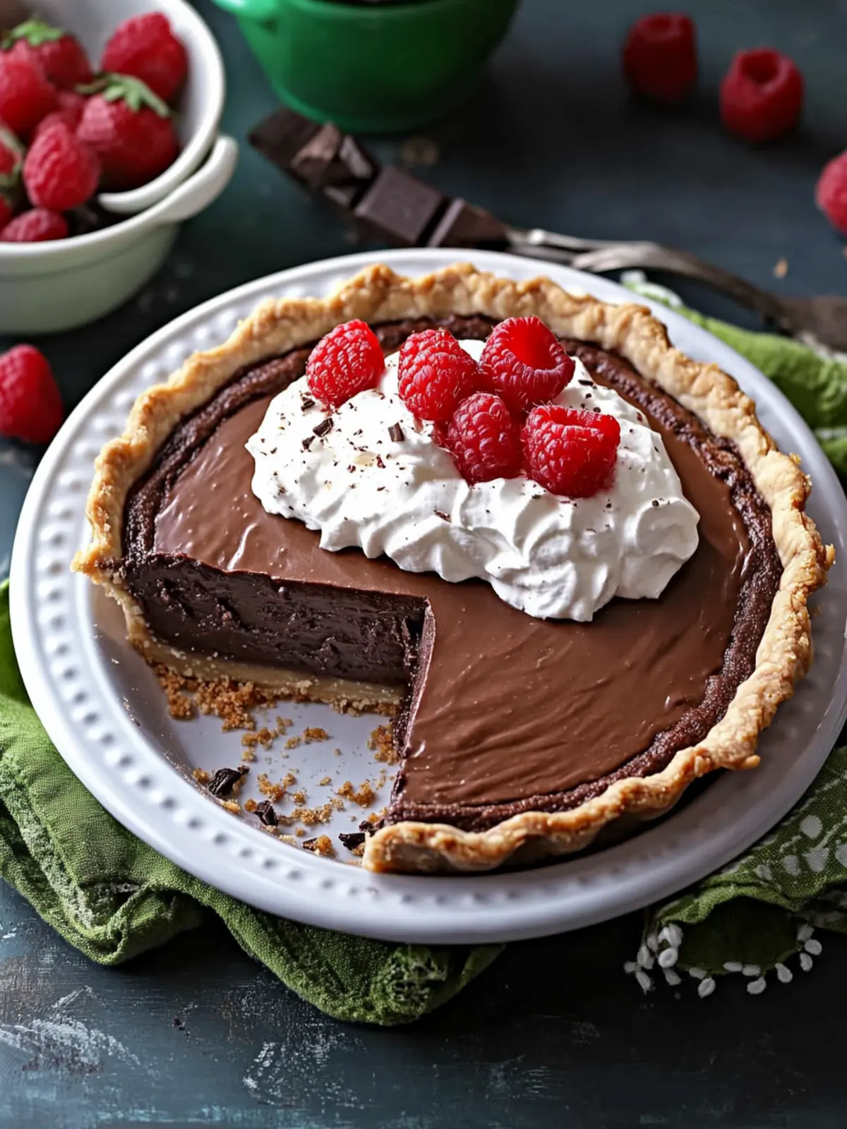No Bake Chocolate Pie