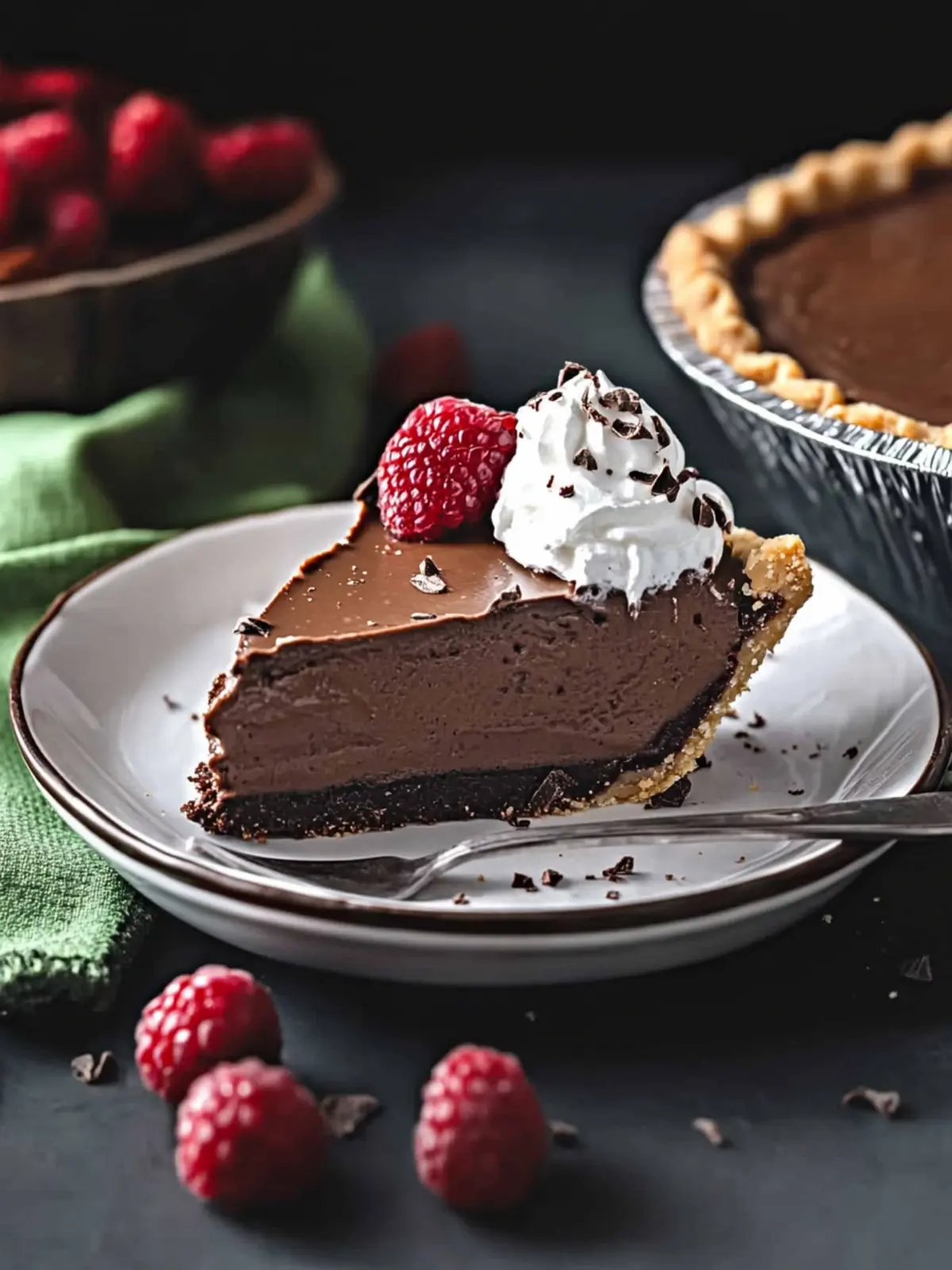 No Bake Chocolate Pie