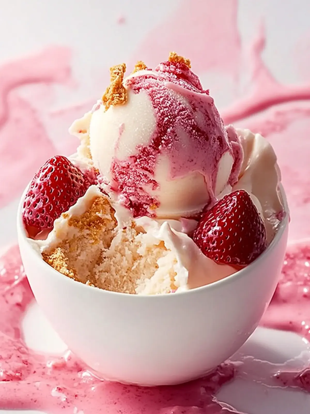 Ninja Creami Strawberry Cheesecake Protein Ice Cream