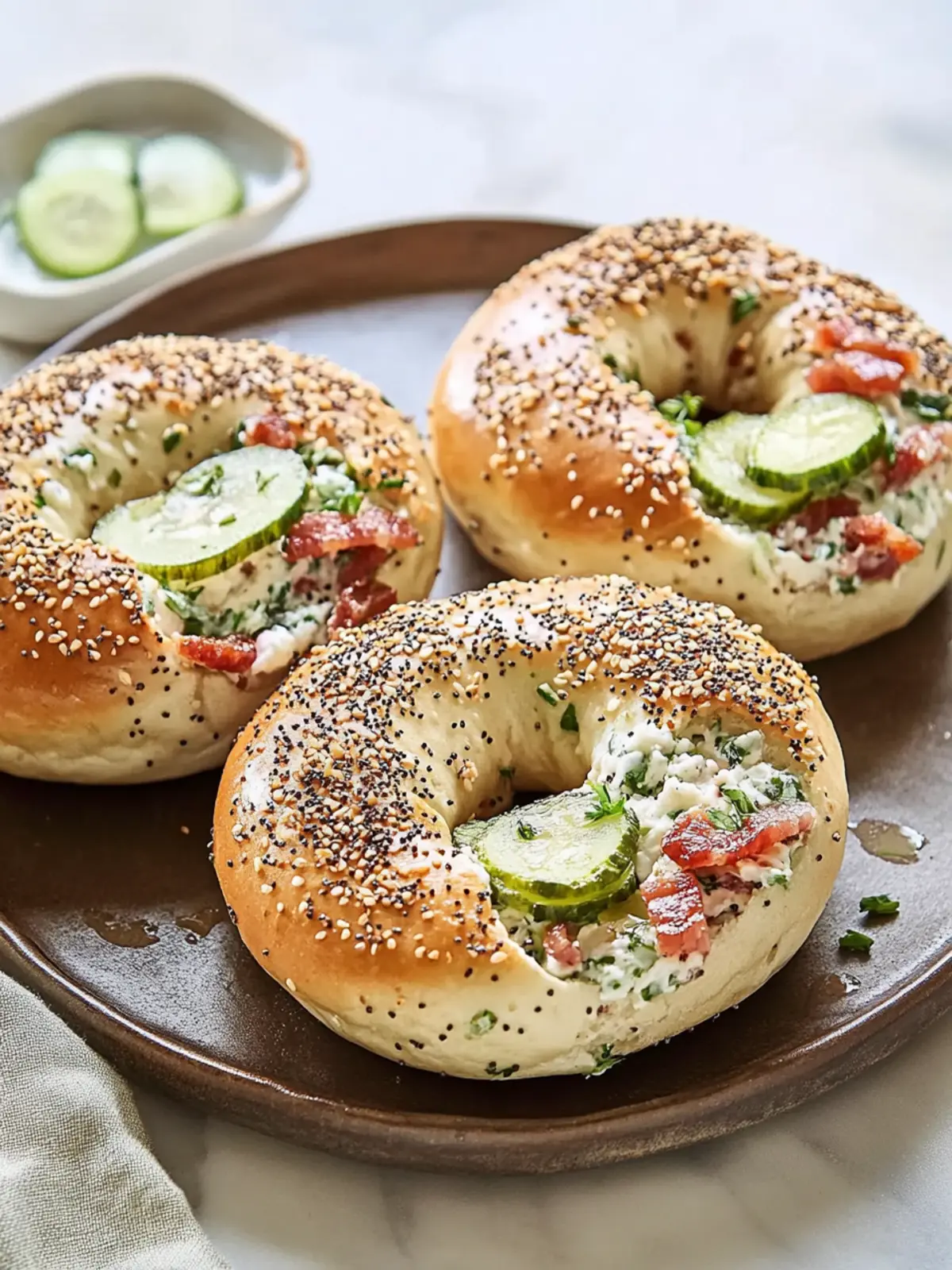 Father's Day Pickle Bacon Chopped Bagels to Wow Dad 4 Father's Day Pickle Bacon Chopped Bagels