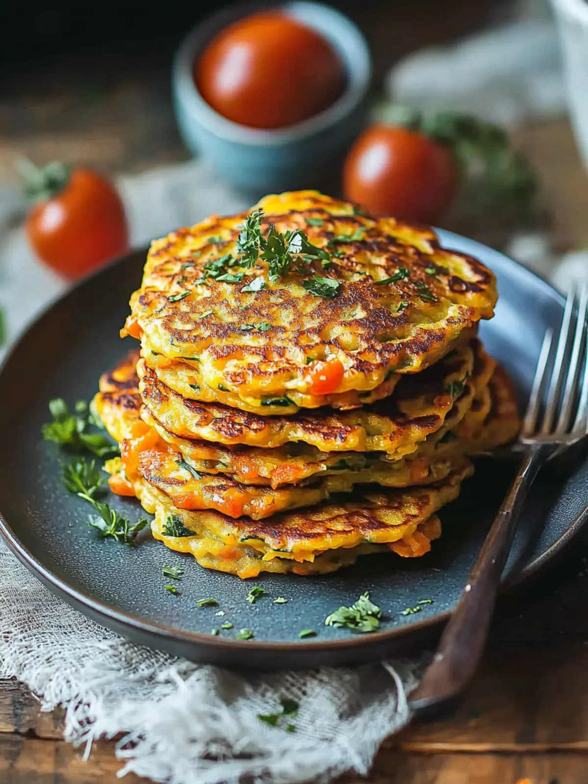 Spicy Vegetable Pancakes