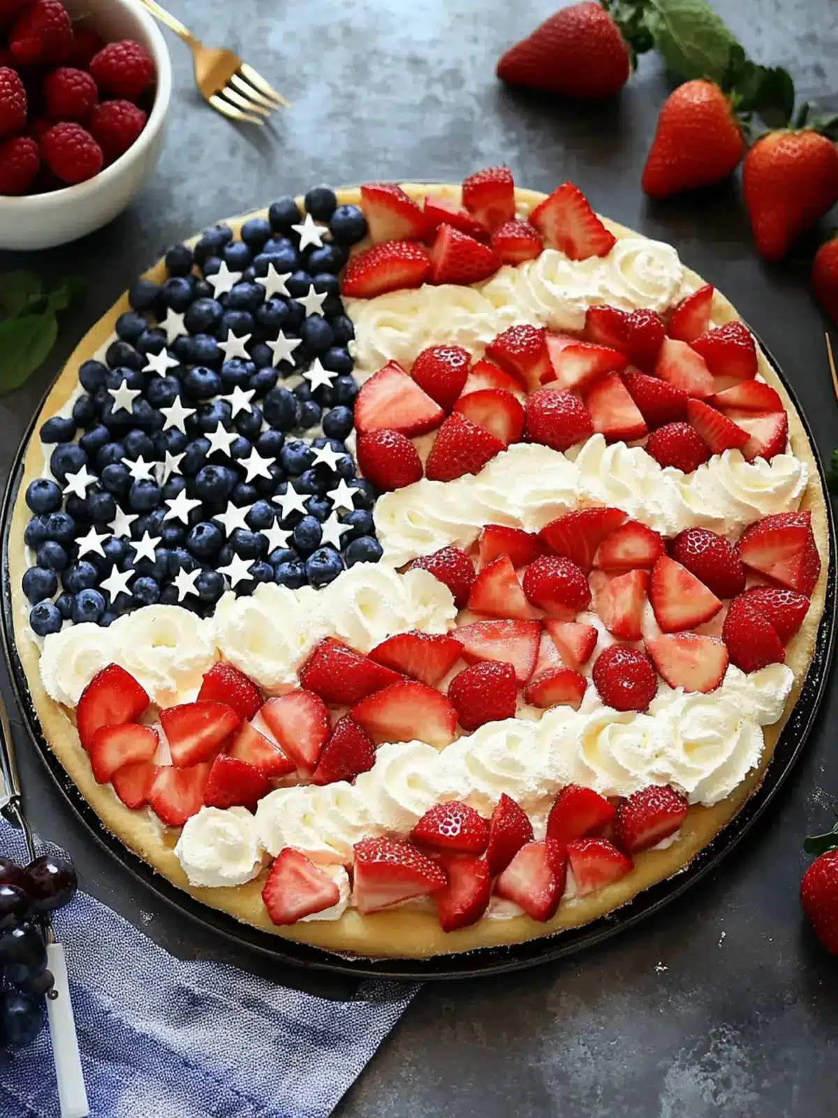American Flag Fruit Pizza: Festive Flavor for All Occasions 2 American Flag Fruit Pizza