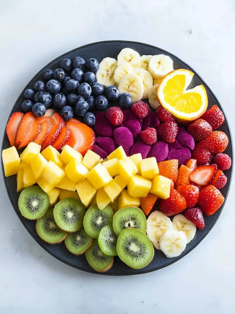 Pride Month Rainbow Fruit Platter