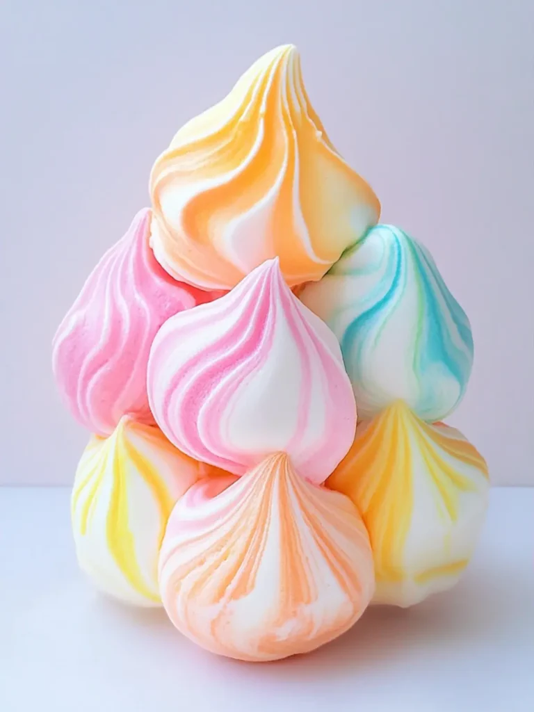 Rainbow Sherbet Meringue
