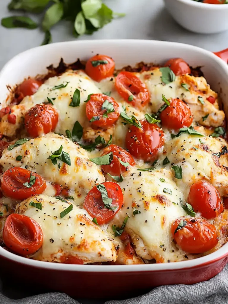 Bruschetta Chicken Bake