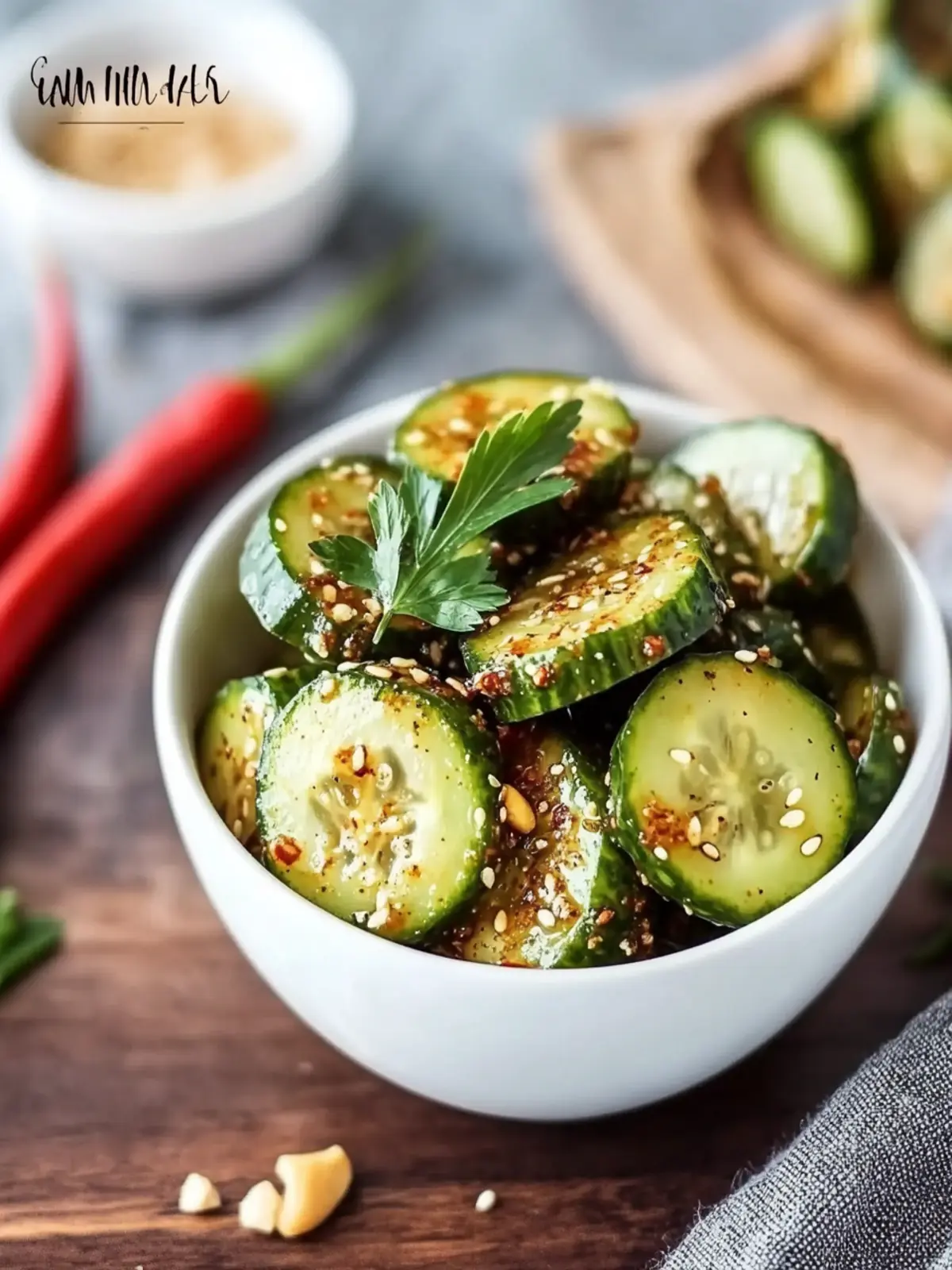 Thai Cucumber Salad with Sesame Ginger for Fresh Flavor Bliss 5 Thai cucumber salad with sesame ginger