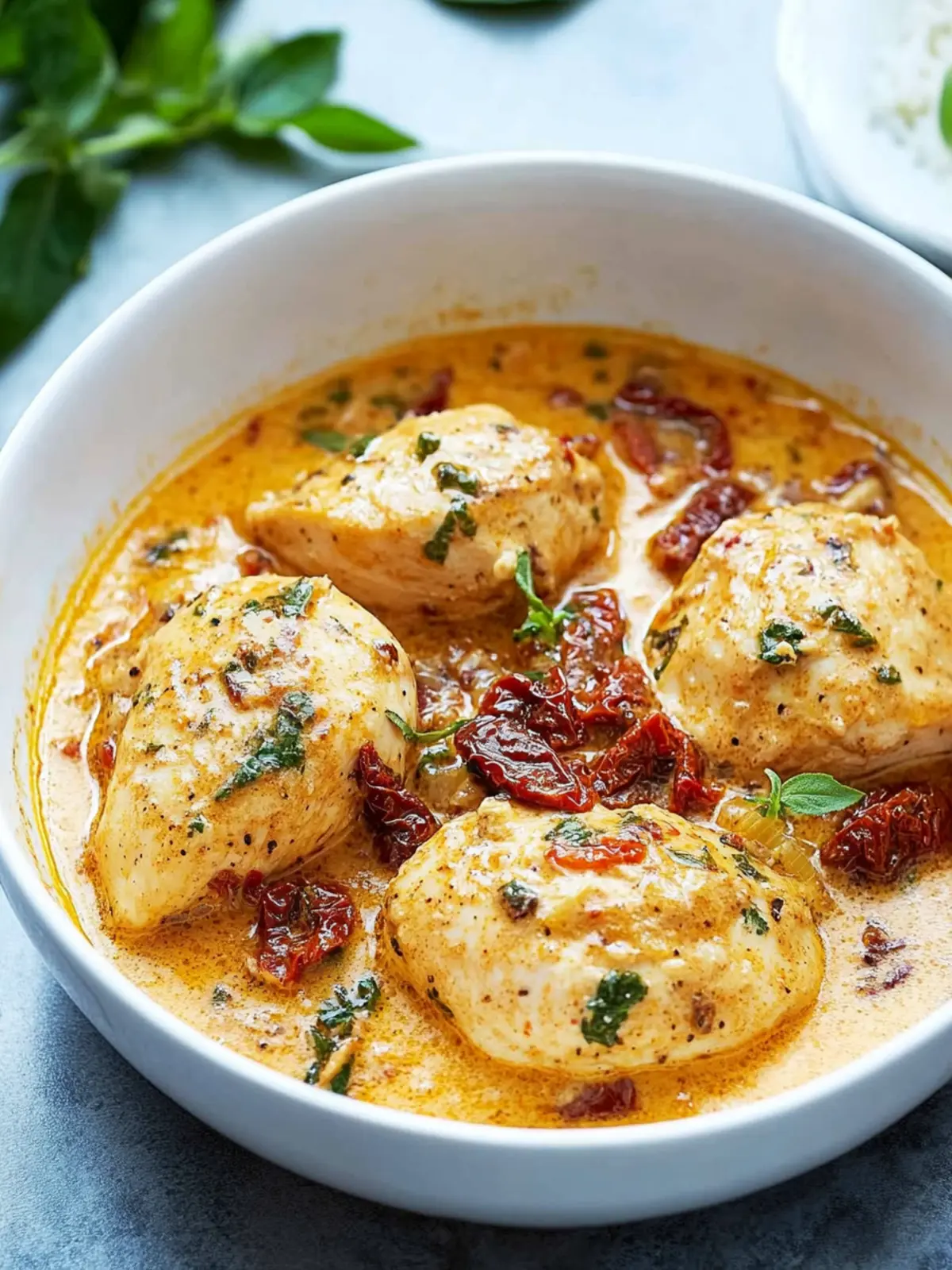 Instant Pot Creamy Sun Dried Tomatoes Chicken