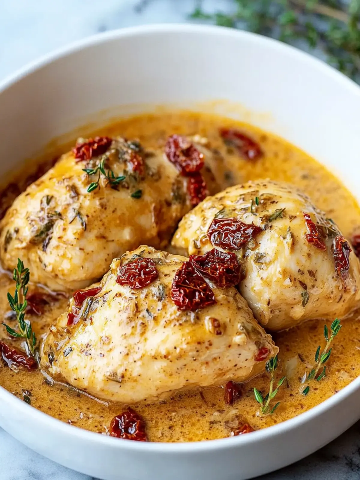 Instant Pot Creamy Sun Dried Tomatoes Chicken