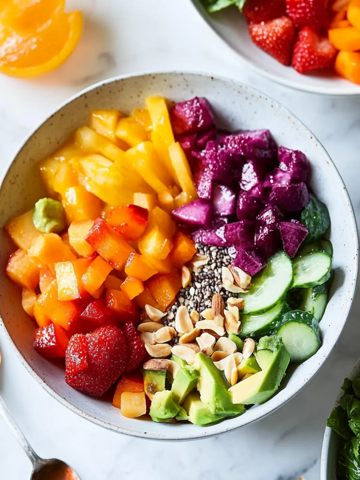 Pride Month Vibrant Rainbow Bowl