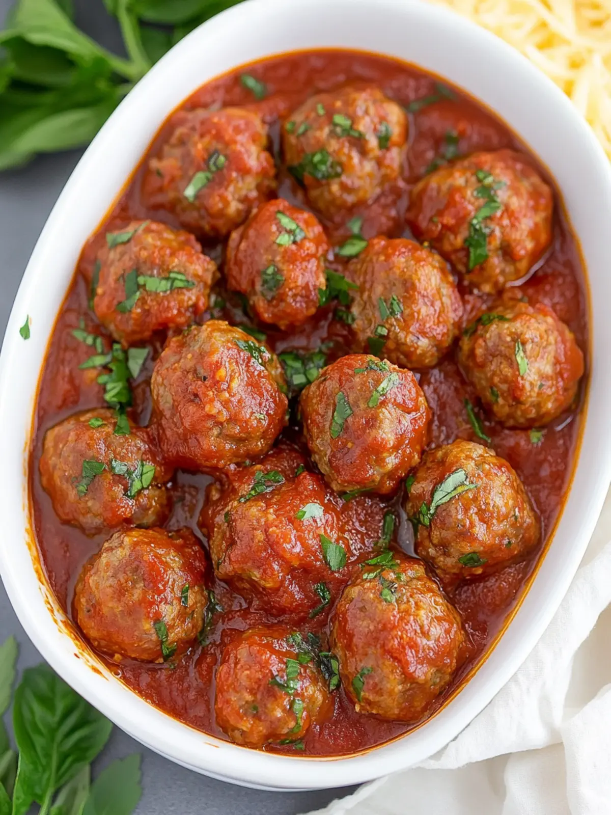 Baked Italian Meatballs