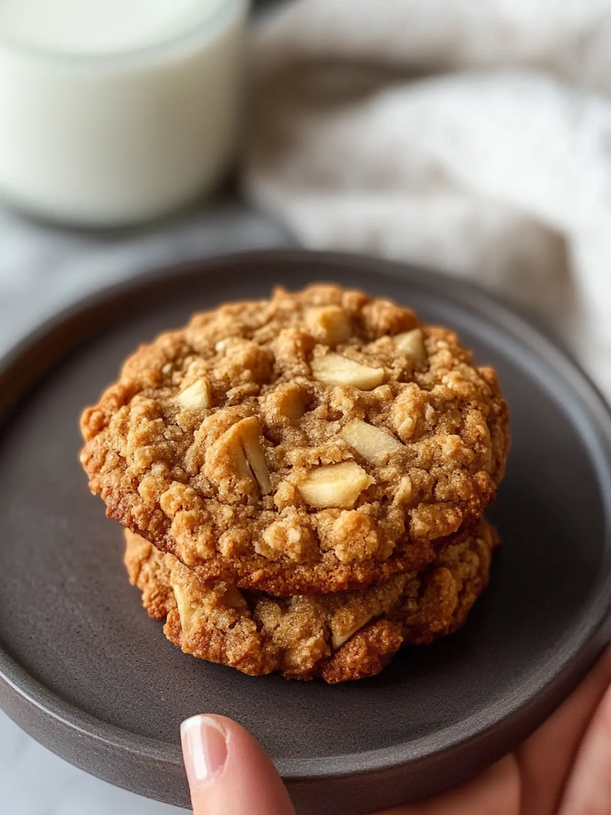 Peanut Butter Apple Cookies
