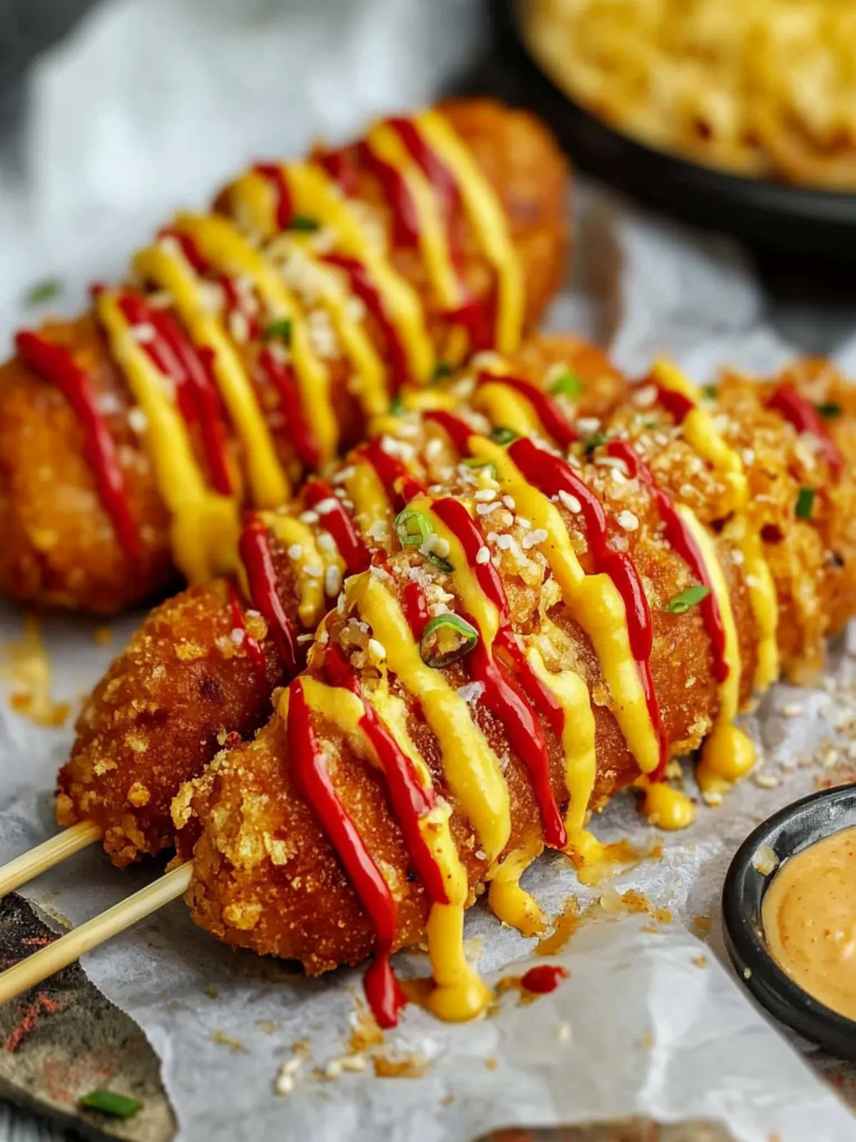 Cheesy Korean Corn Dog