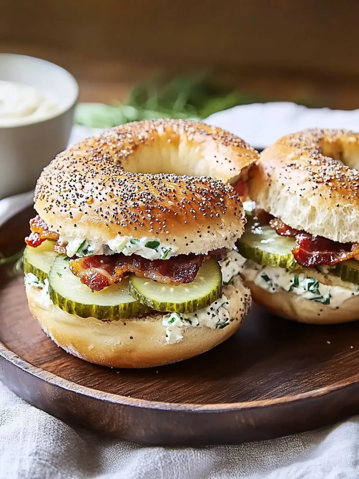 Father's Day Pickle Bacon Chopped Bagels to Wow Dad 3 Father's Day Pickle Bacon Chopped Bagels