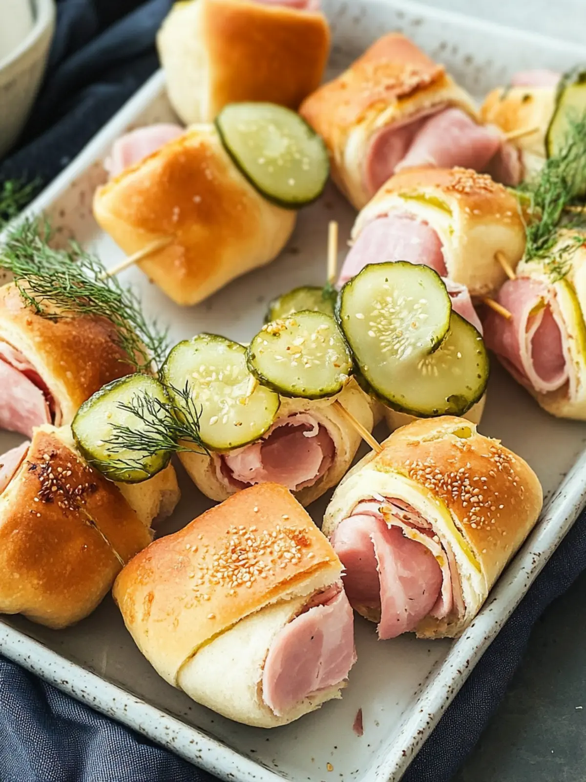 Pickle Ham Rolls