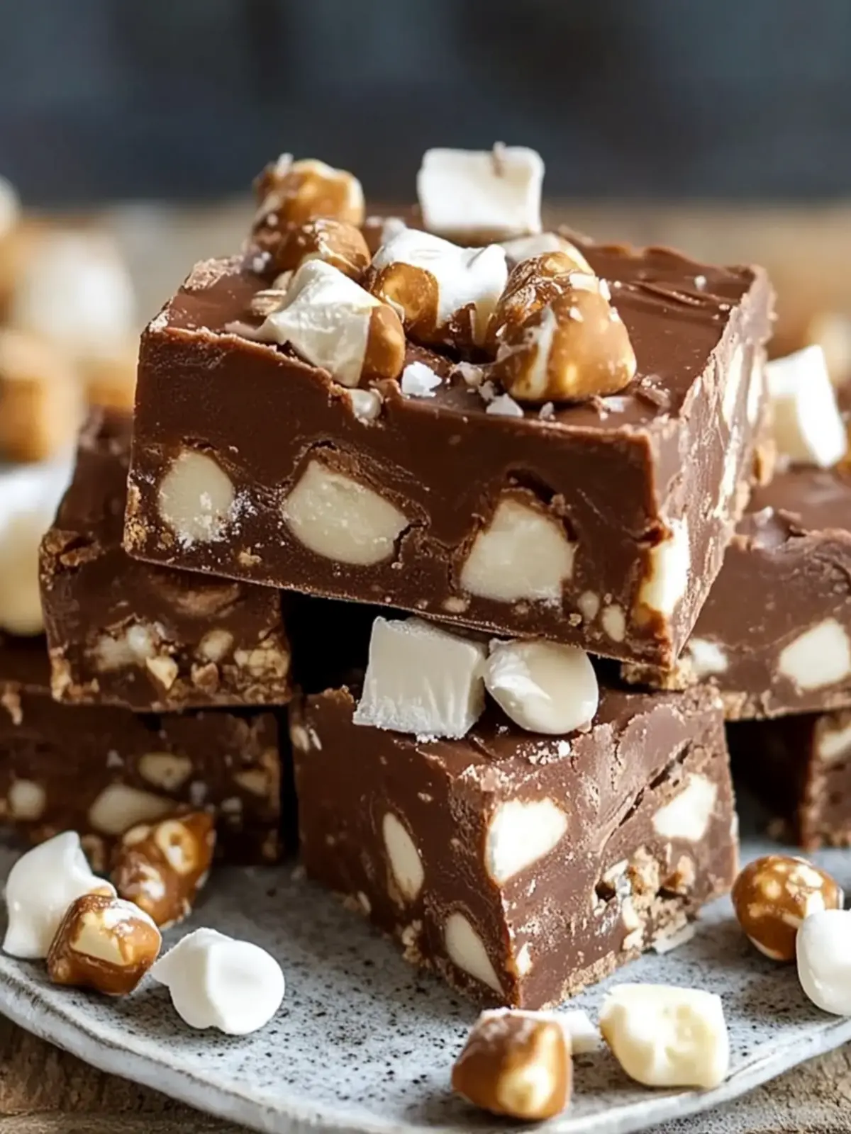 Rocky Road Fudge: Indulge in a Sweet, Nutty Delight 2 Rocky road fudge