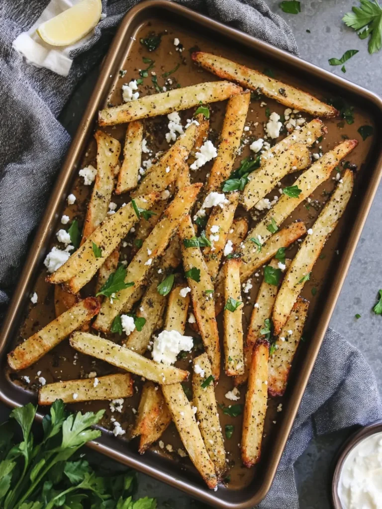 Baked Za’atar Fries with Feta