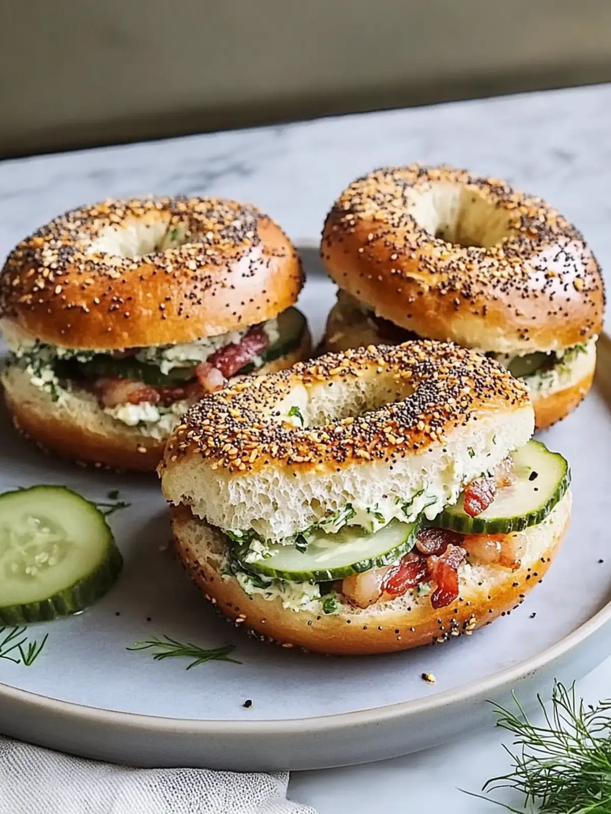 Father's Day Pickle Bacon Chopped Bagels to Wow Dad 2 Father's Day Pickle Bacon Chopped Bagels