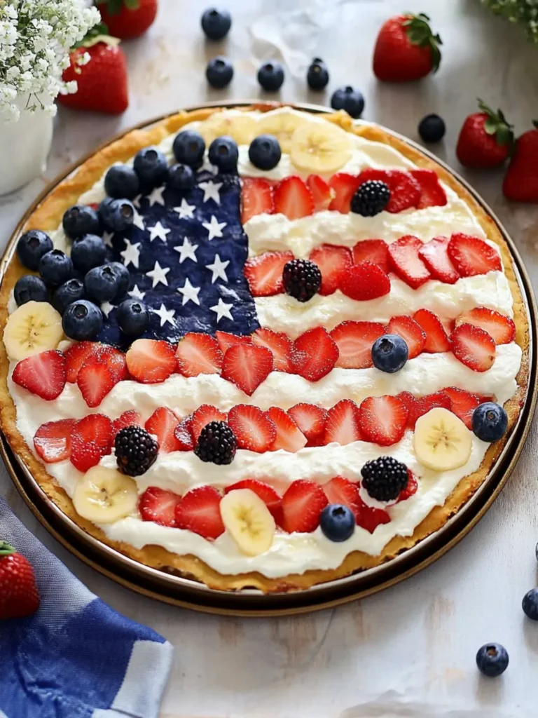 American Flag Fruit Pizza