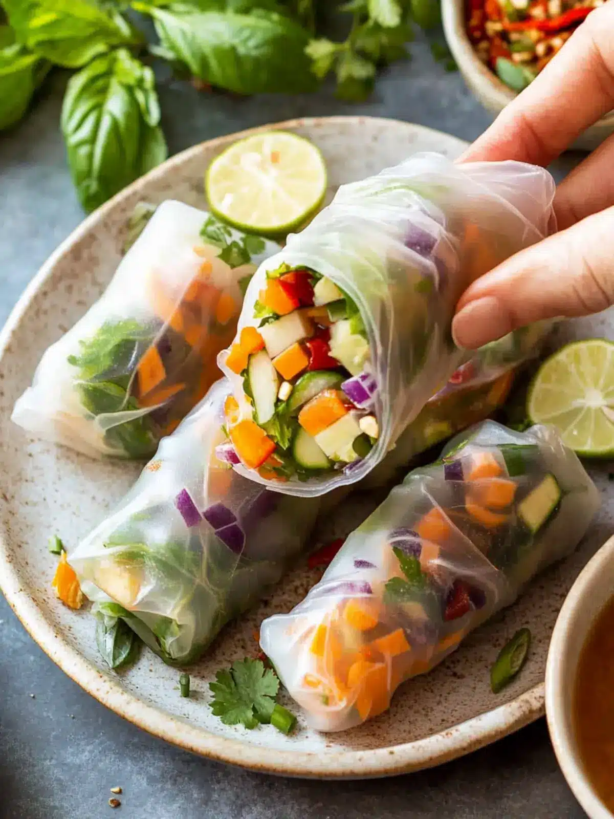 Pride Month Vegetarian Rice Paper Rolls for a Vibrant Feast 4 Pride Month Vegetarian Rice Paper Rolls