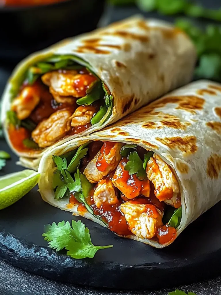 Sweet Chili Chicken Wraps