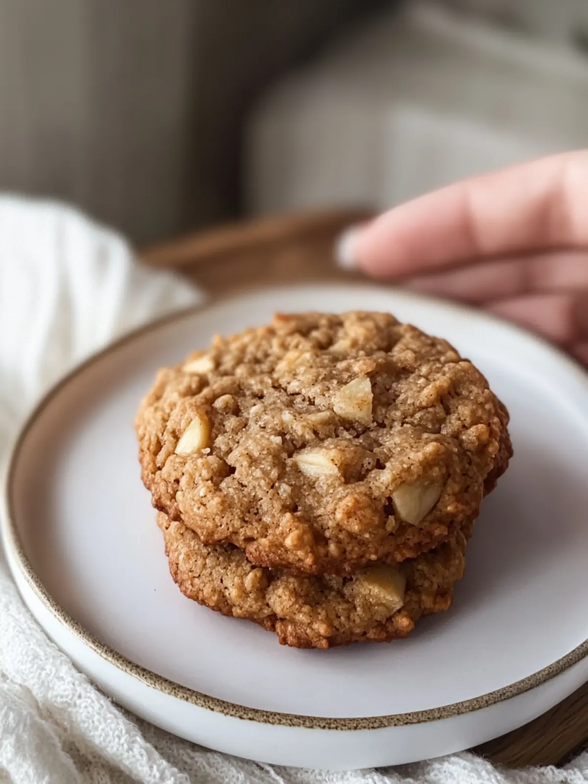 Peanut Butter Apple Cookies
