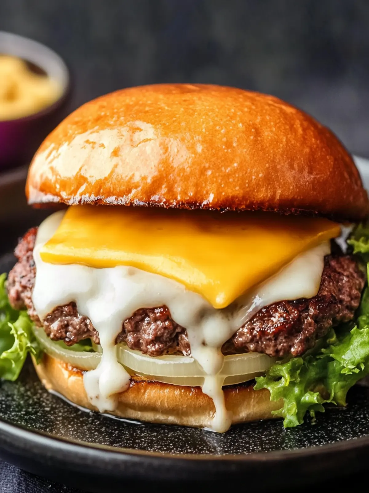 Keto In-N-Out Burger Copycat with Cheesy Onion Buns