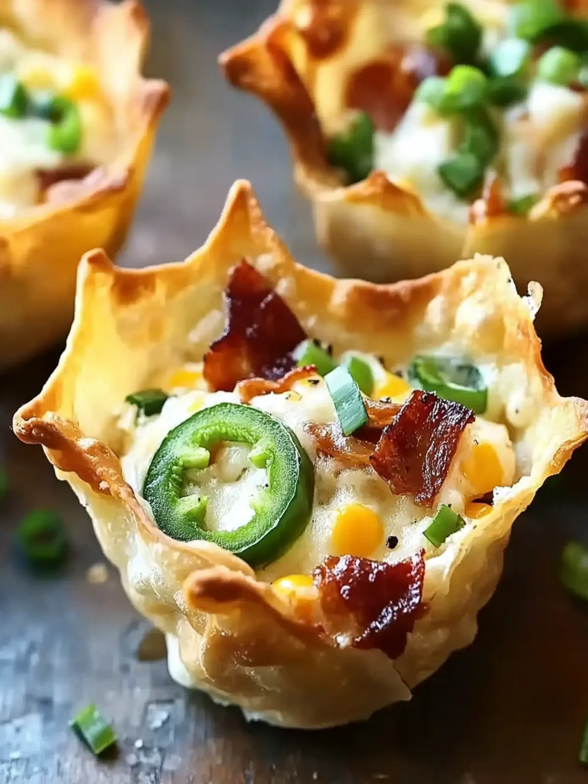 Spicy Jalapeño Popper Wonton Cups You Can't Resist 2 Jalapeño popper wonton cups