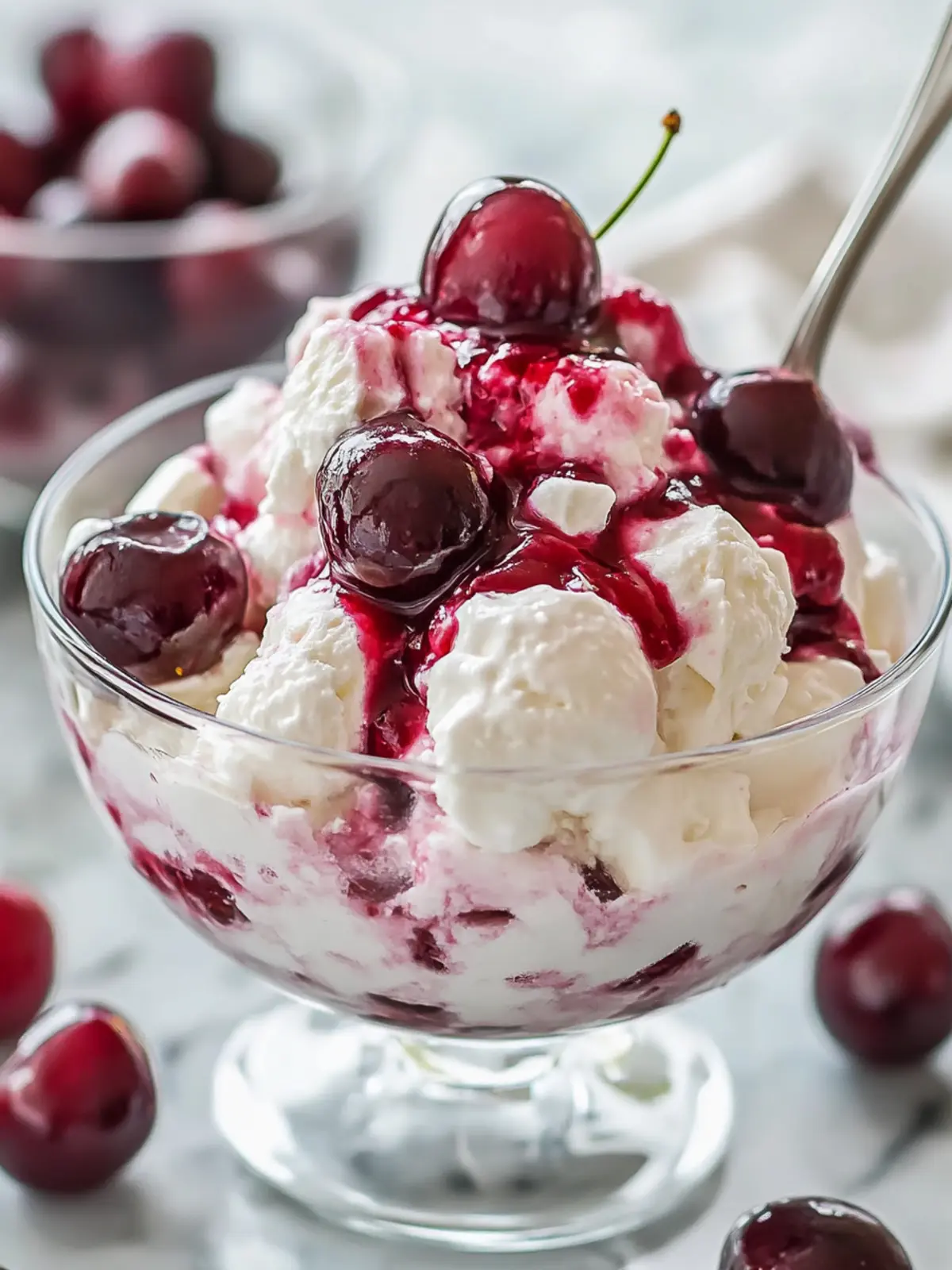 5-Ingredient Cherry Cheesecake Fluff