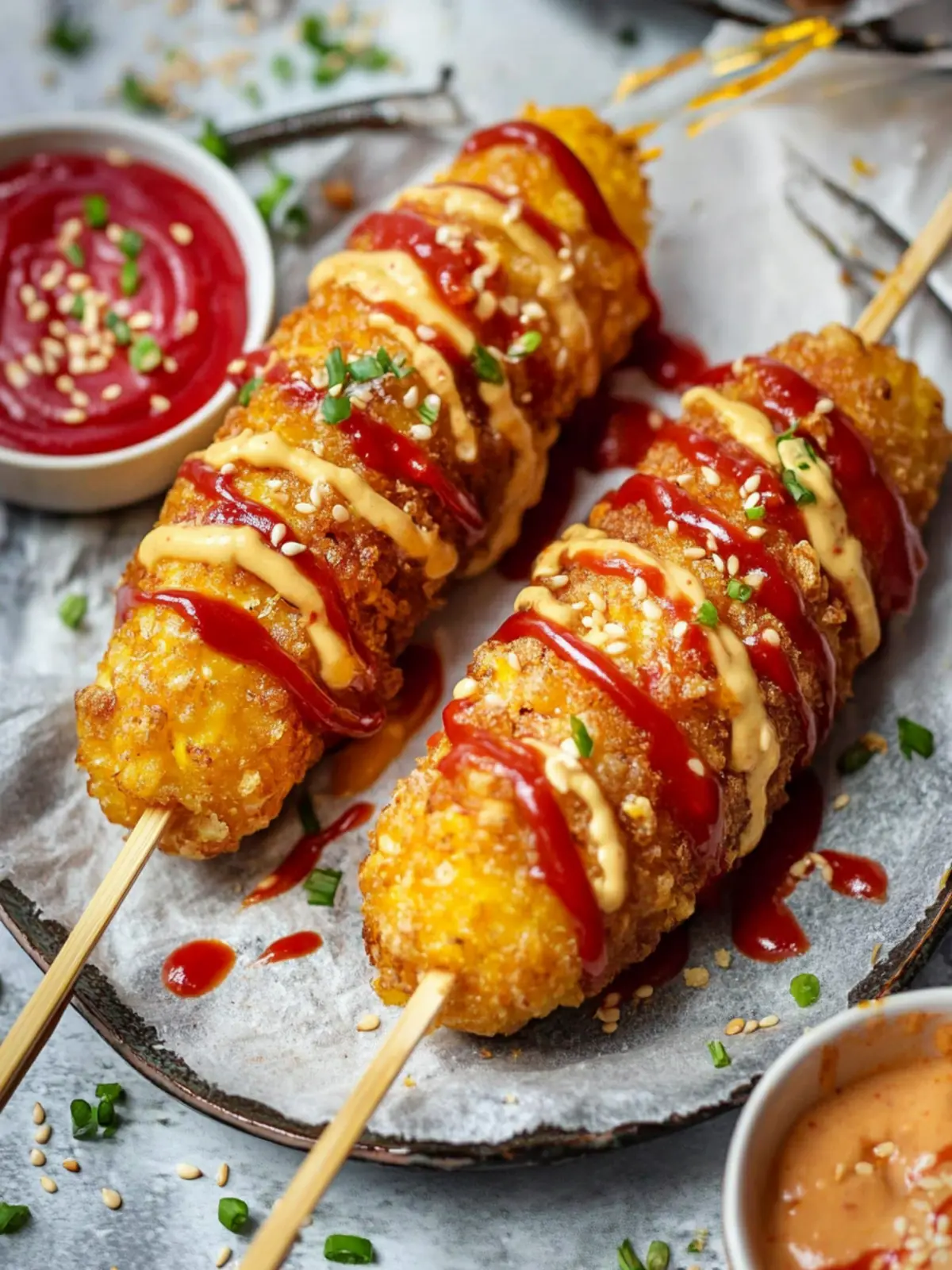 Cheesy Korean Corn Dog