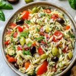 Herby Olive Italian Orzo Salad