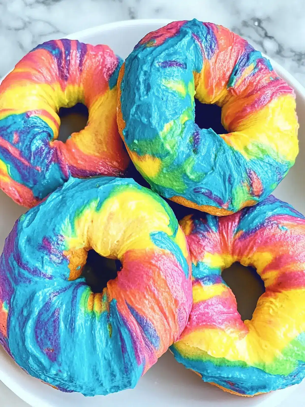 Pride Month Tie-Dye Rainbow Bagels That Wow and Delight 2 Pride Month Tie-Dye Rainbow Bagels