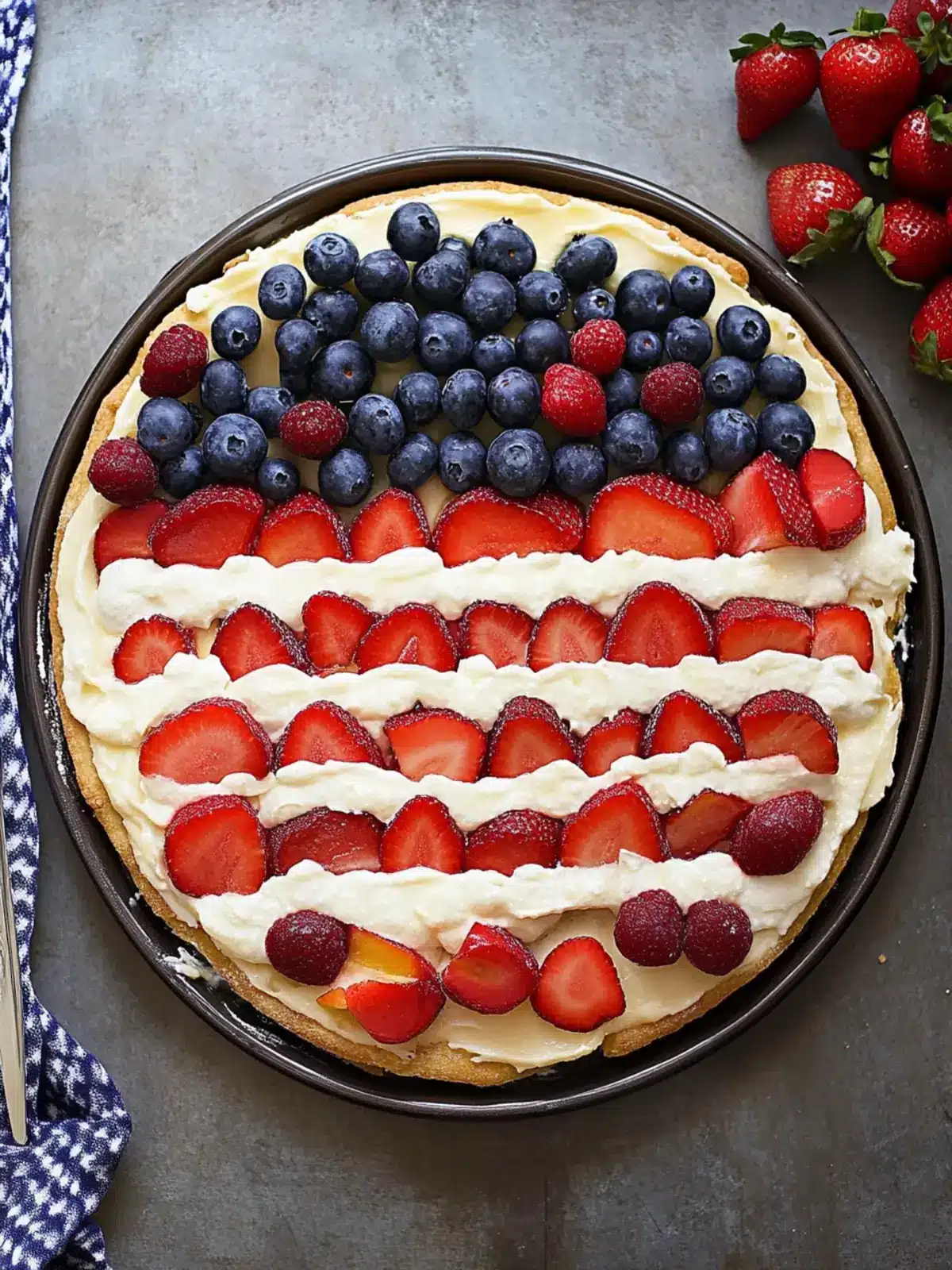 American Flag Fruit Pizza: Festive Flavor for All Occasions 3 American Flag Fruit Pizza