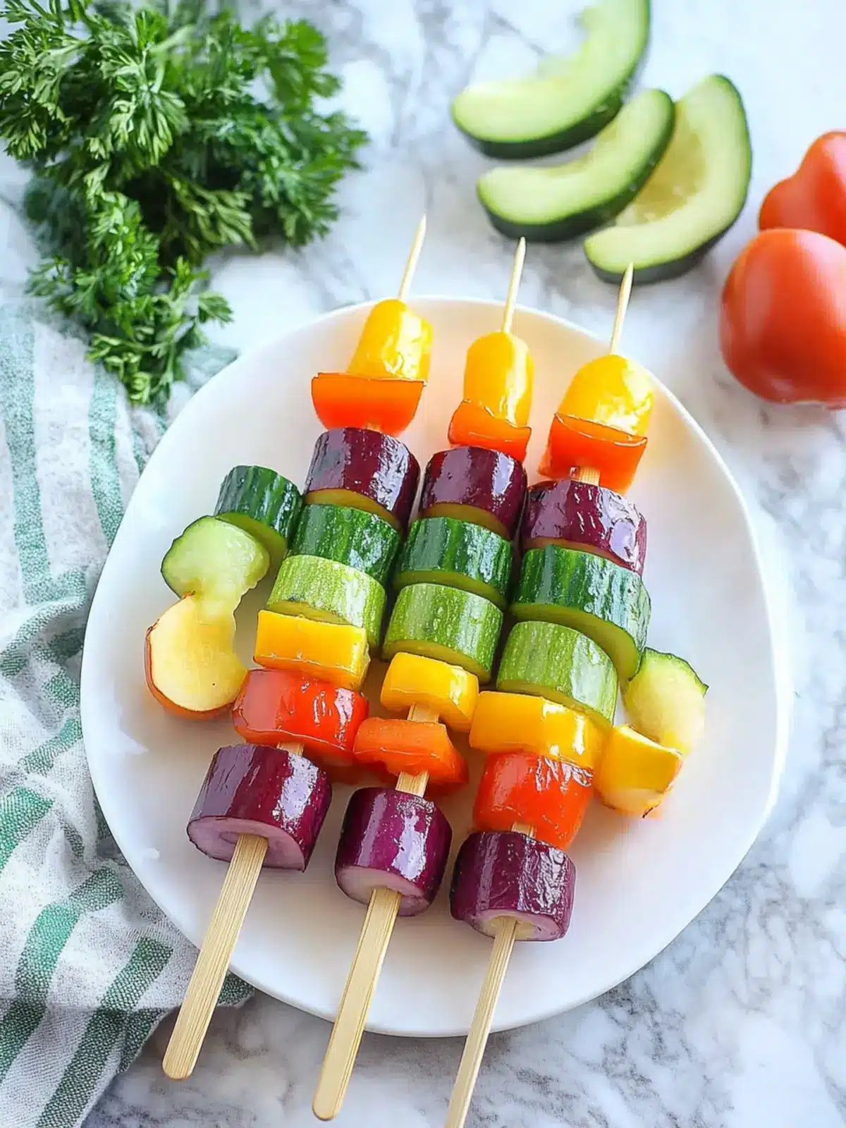 Pride Month Rainbow Veggie Kabobs to Celebrate Colorful Flavors 4 Pride Month Rainbow Veggie Kabobs