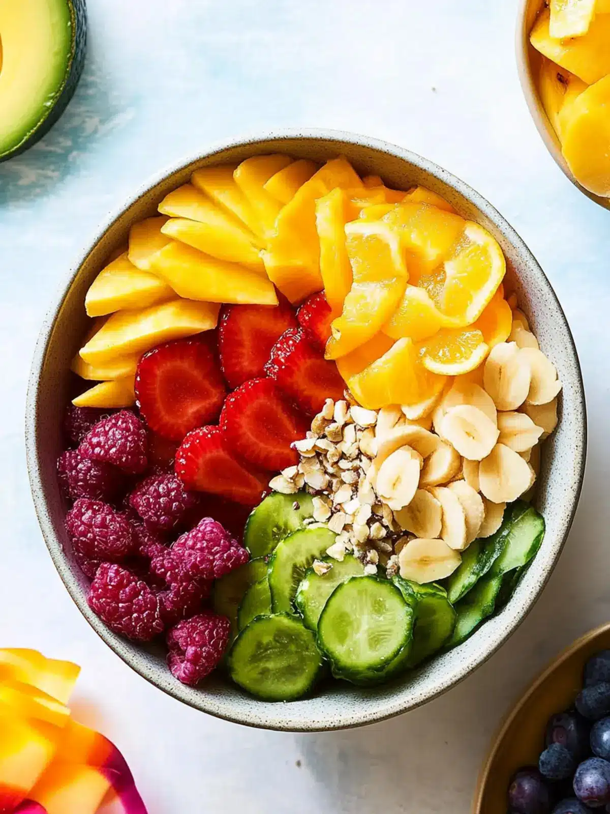 Pride Month Vibrant Rainbow Bowl