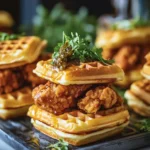 Hot Honey Chicken & Waffle Sliders