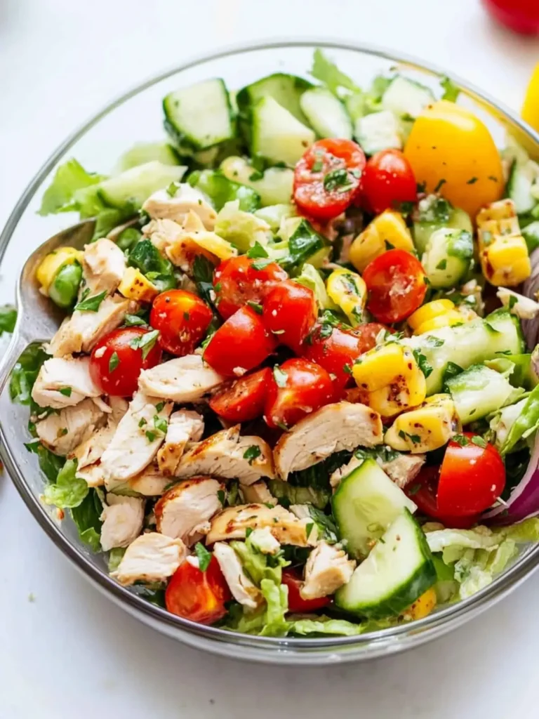 Father's Day Easy Chopped Chicken Salad