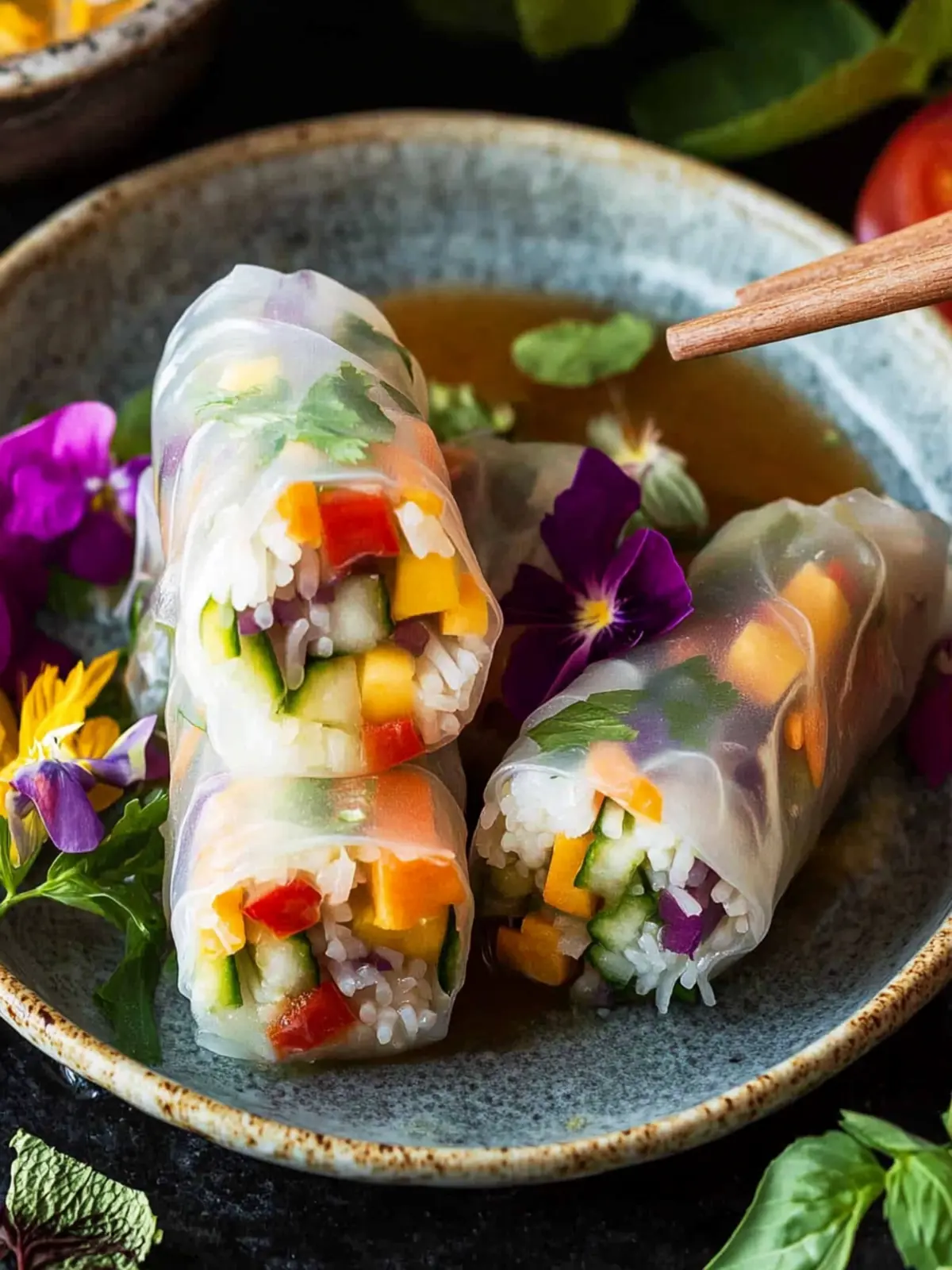 Celebrate with Pride Month Vegetarian Rice Paper Rolls Delight 2 Pride Month Vegetarian Rice Paper Rolls