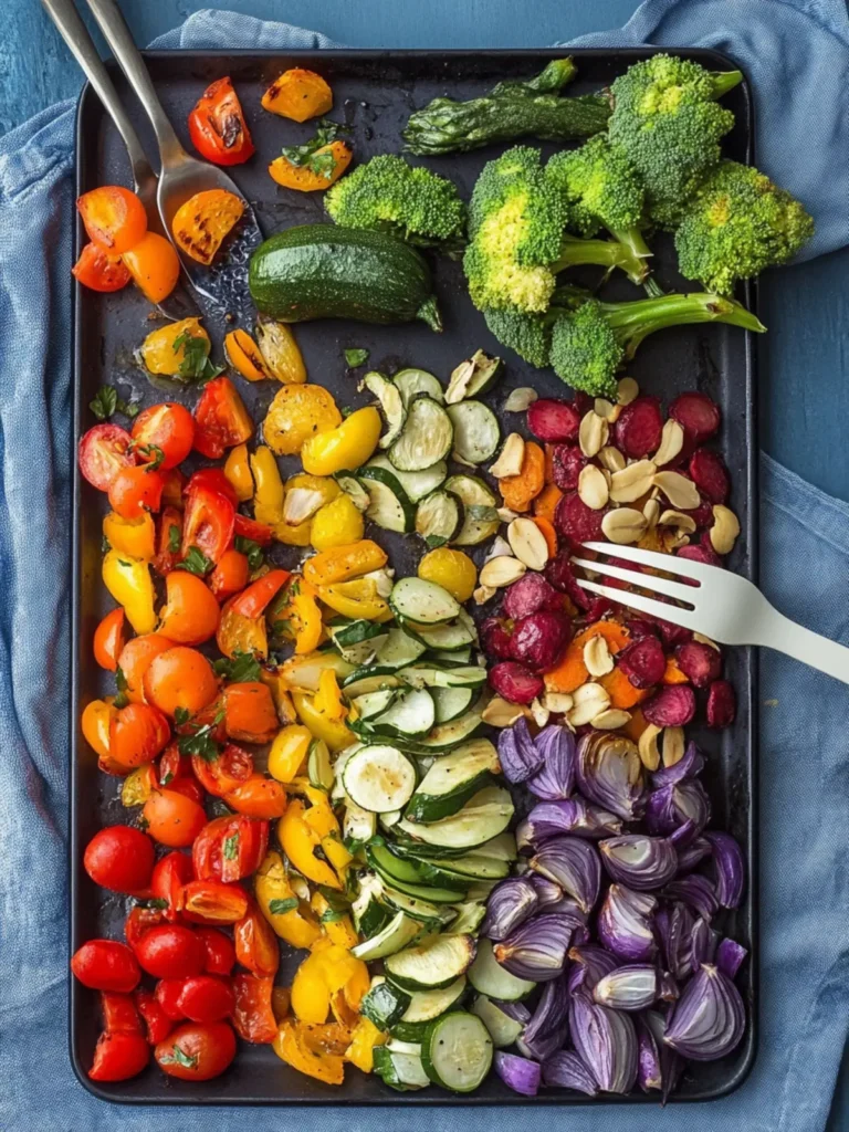 Pride Month Roasted Rainbow Vegetables