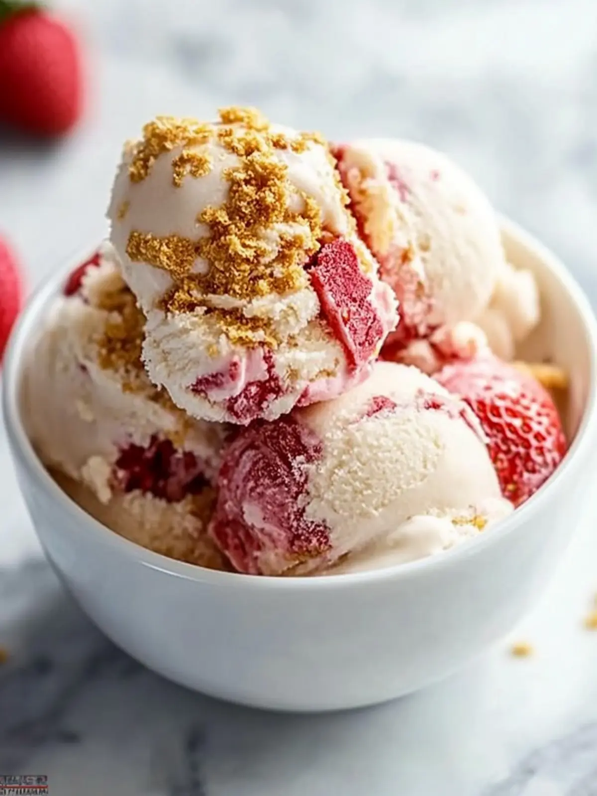 Ninja Creami Strawberry Cheesecake Protein Ice Cream