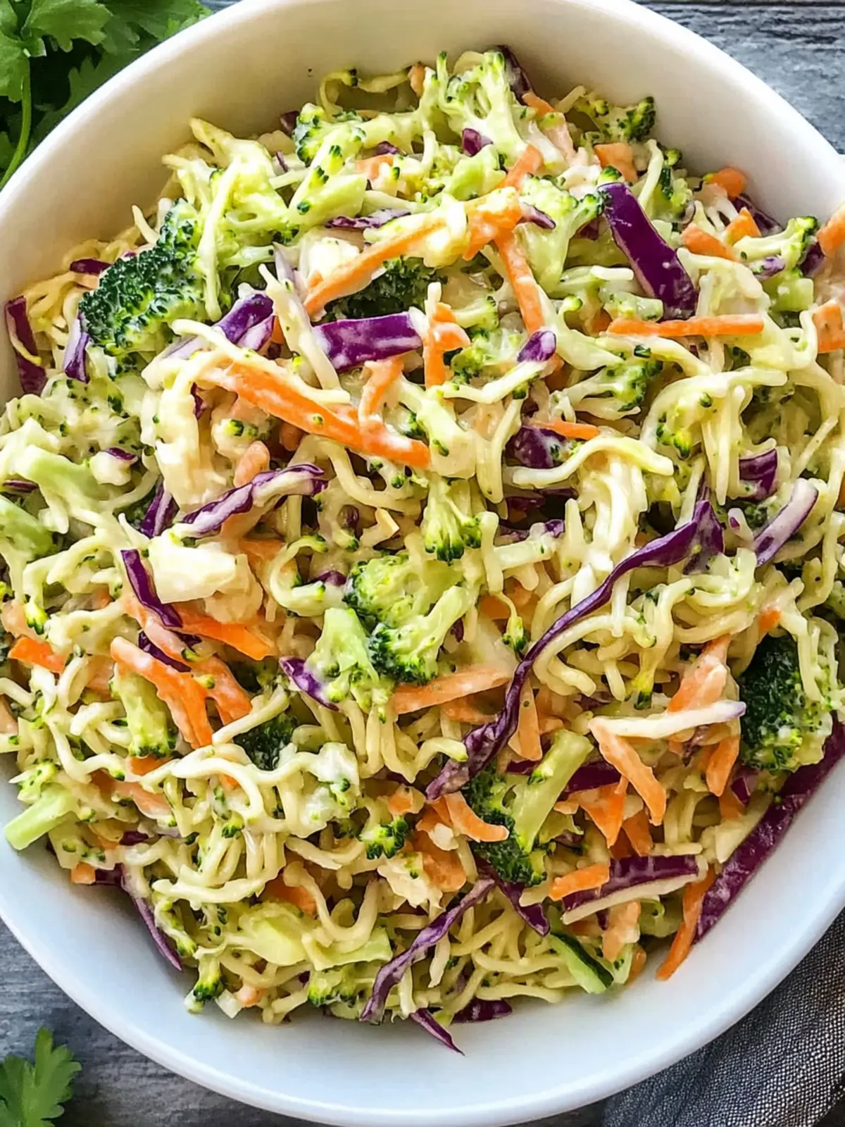Simple Ramen Noodle Broccoli Slaw Salad That Dazzles Your Tastebuds 2 Simple Ramen Noodle Broccoli Slaw Salad